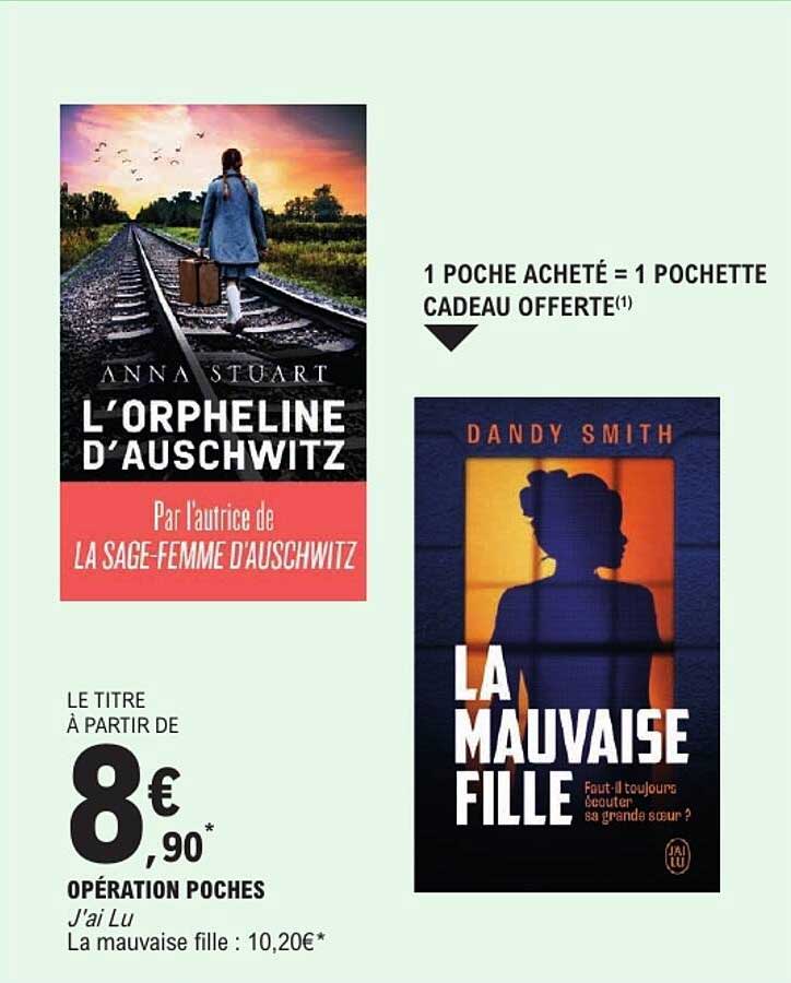 1 POCHE ACHETÉ = 1 POCHETTE CADEAU OFFERTE(1)
