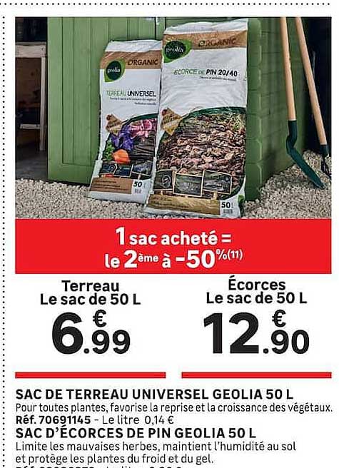 1 sac acheté = le 2ème à -50%(11)