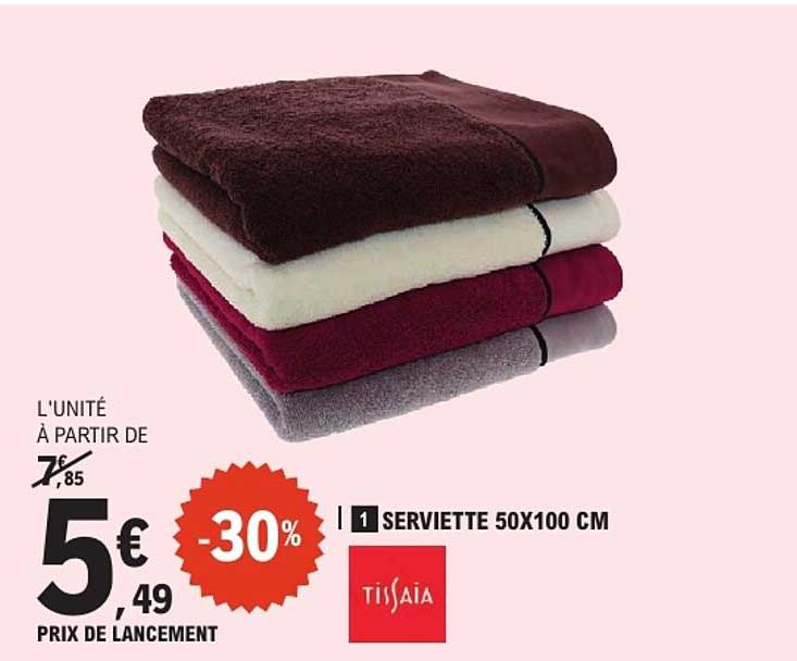 1 SERVIETTE 50X100 CM