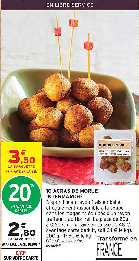10 ACRAS DE MORUE INTERMARCHÉ