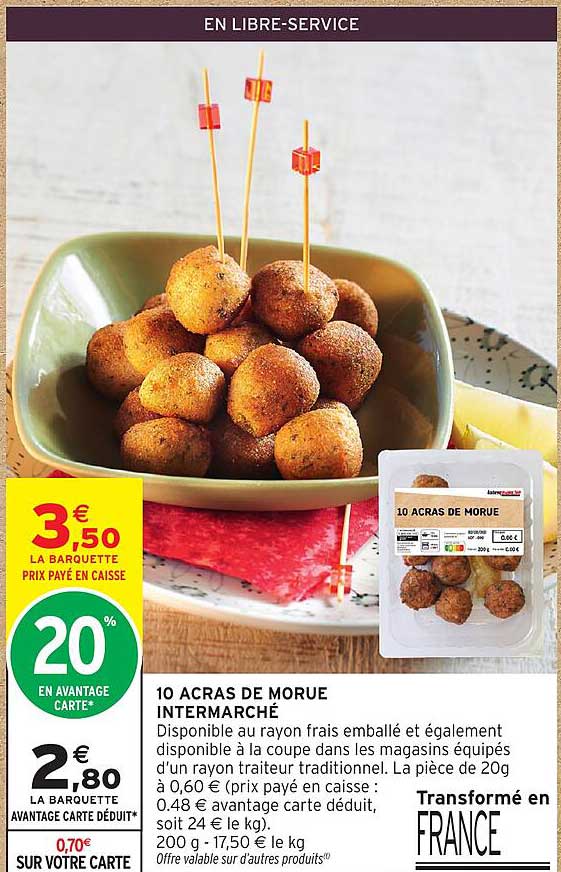 10 ACRAS DE MORUE INTERMARCHÉ