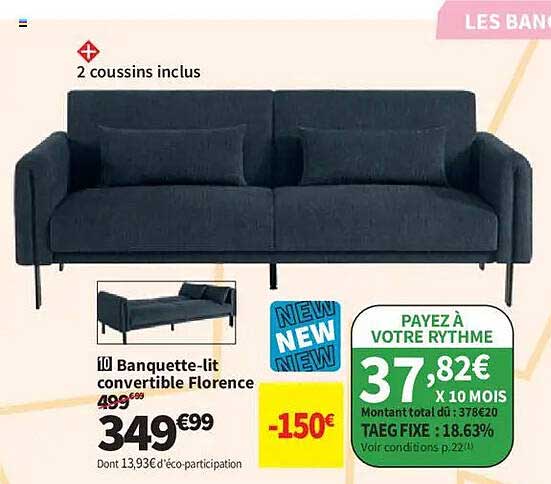 10 Banquette-lit convertible Florence