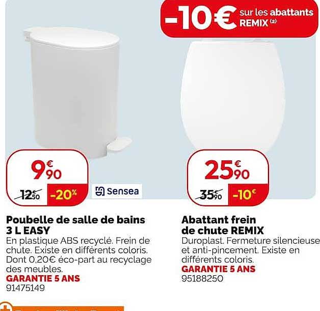 -10€ sur les abattants REMIX