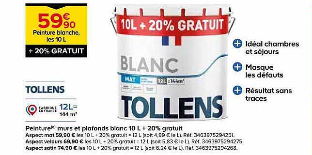 10L + 20% GRATUIT
