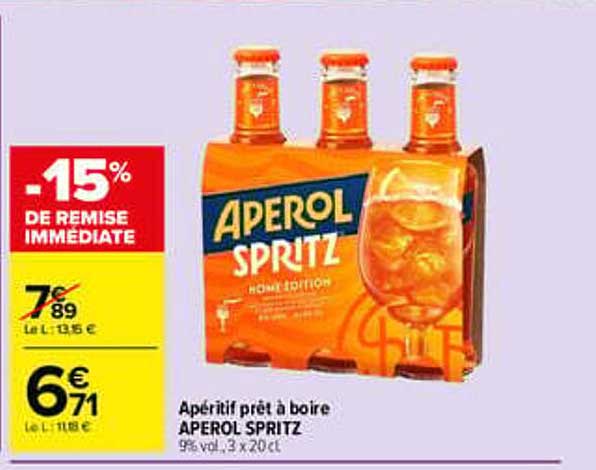 -15% DE REMISE IMMÉDIATE