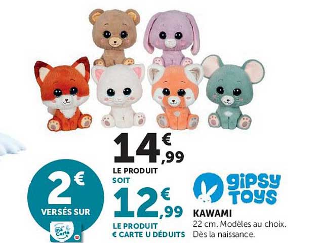 2 € versés sur carte U
