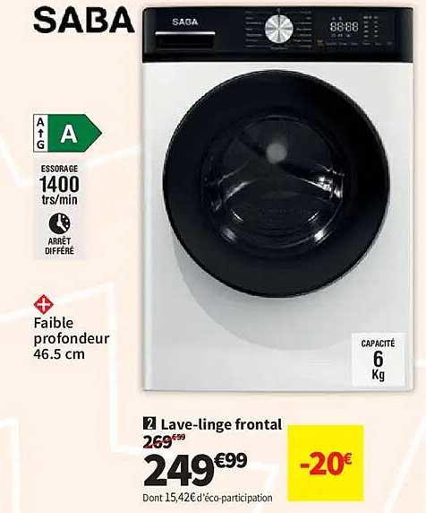 2 Lave-linge frontal