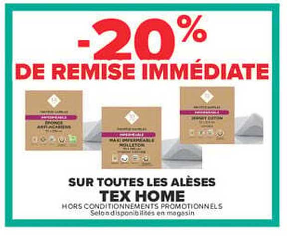 -20% DE REMISE IMMÉDIATE