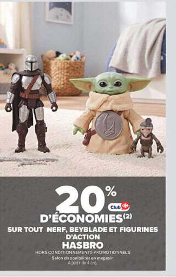 20% d'économies (2) sur tout Nerf, Beyblade et figurines d'action Hasbro