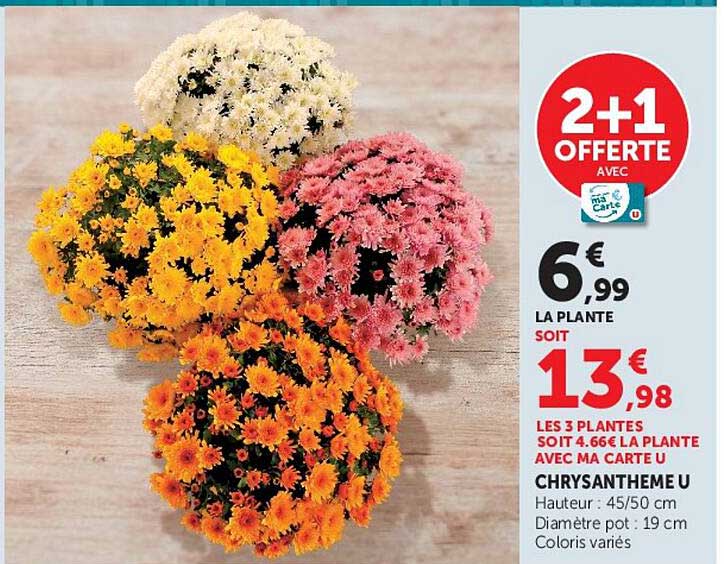 2+1 OFFERTE AVEC MA CARTE U