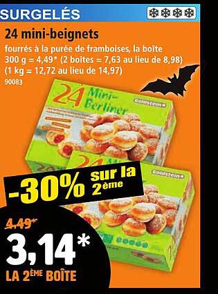 24 mini-beignets