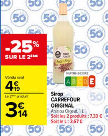 -25% SUR LE 2ÈME