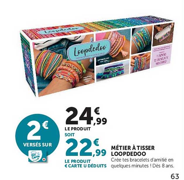 2€ versés sur ma carte U