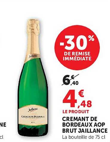-30% DE REMISE IMMÉDIATE