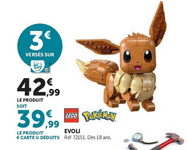 3€ versés sur Carte U