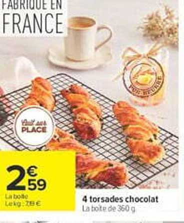 4 torsades chocolat