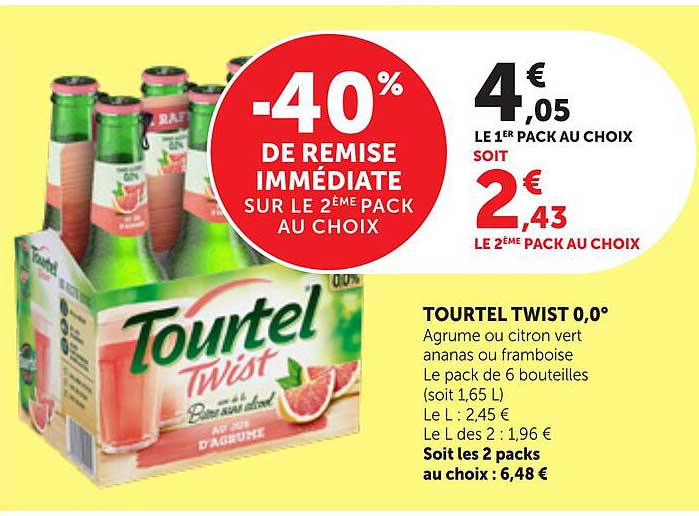 -40% DE REMISE IMMÉDIATE SUR LE 2ÈME PACK AU CHOIX