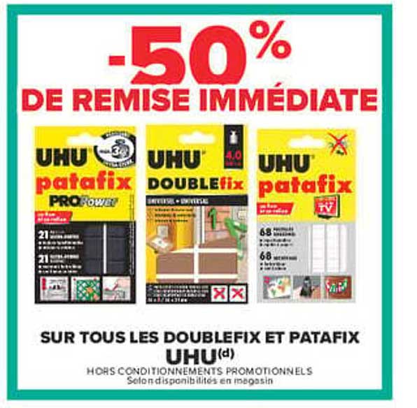 -50% DE REMISE IMMÉDIATE