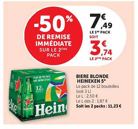 -50% DE REMISE IMMÉDIATE SUR LE 2ÈME PACK
