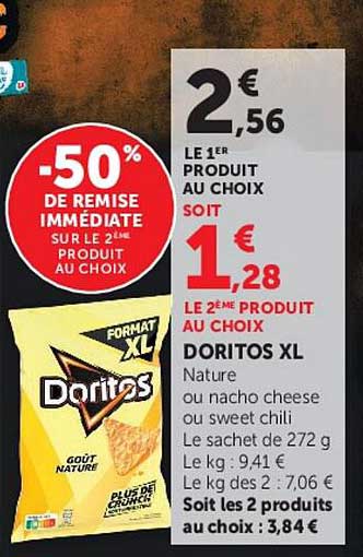 -50% DE REMISE IMMÉDIATE SUR LE 2ÈME PRODUIT AU CHOIX
