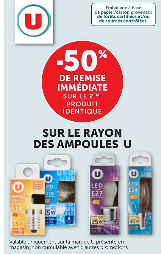 -50% DE REMISE IMMÉDIATE SUR LE 2ÈME PRODUIT IDENTIQUE