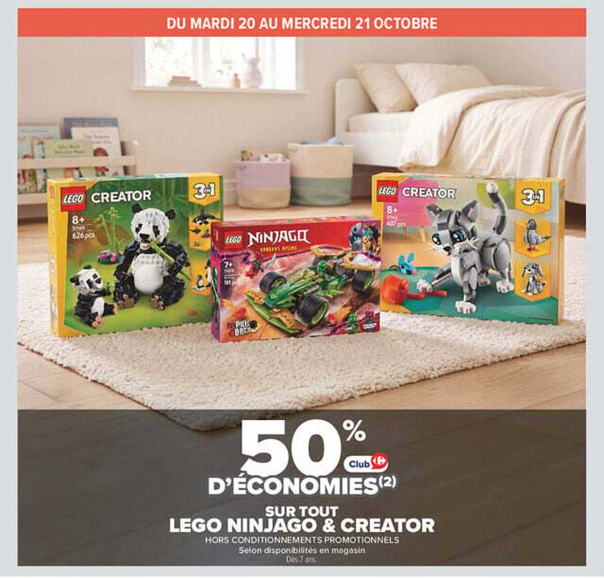 50% d'économies sur tout LEGO Ninjago & Creator