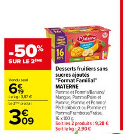 -50% SUR LE 2ÈME