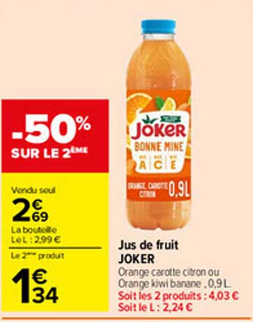 -50% SUR LE 2EME