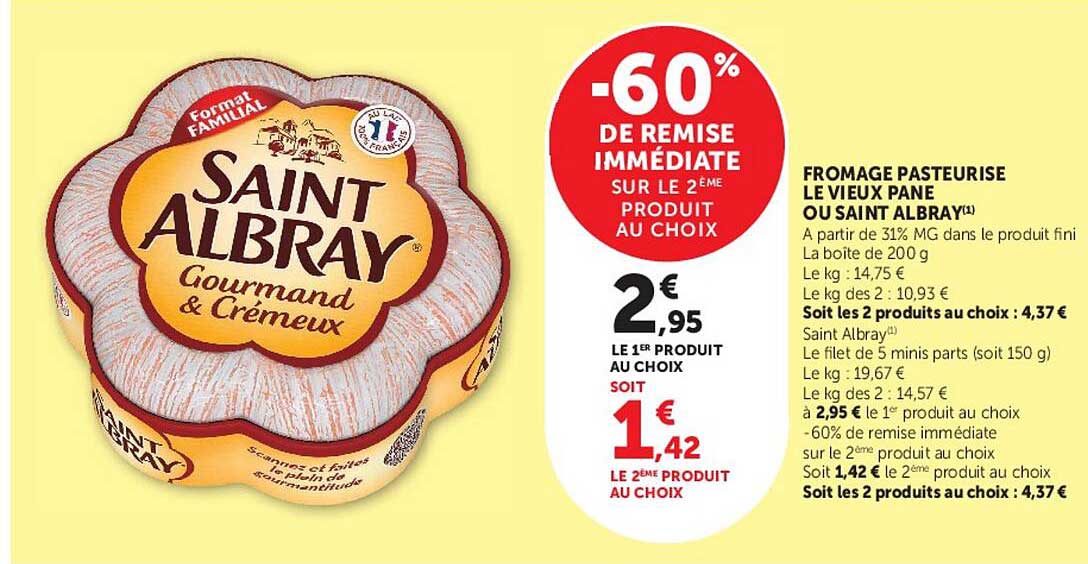 -60% DE REMISE IMMÉDIATE SUR LE 2ÈME PRODUIT AU CHOIX
