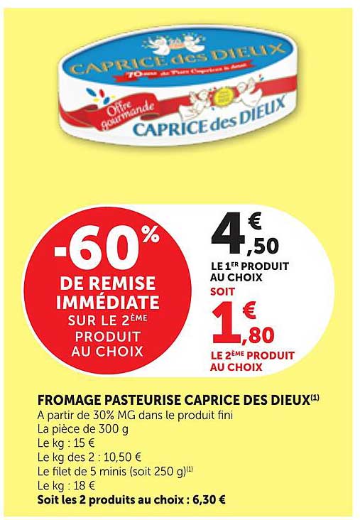 -60% DE REMISE IMMÉDIATE SUR LE 2ÈME PRODUIT AU CHOIX