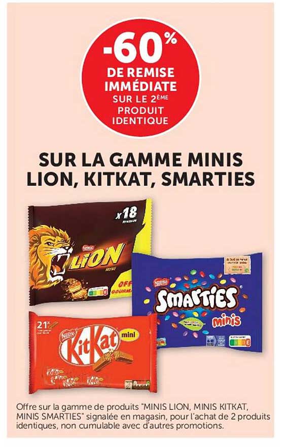 -60% DE REMISE IMMÉDIATE SUR LE 2ÈME PRODUIT IDENTIQUE
