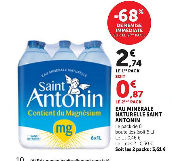-68% DE REMISE IMMÉDIATE SUR LE 2ÈME PACK