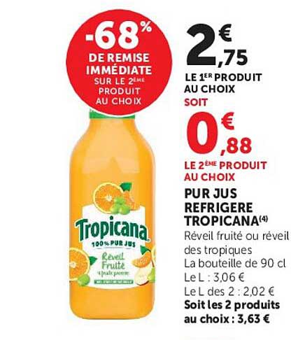 -68% DE REMISE IMMÉDIATE SUR LE 2EME PRODUIT AU CHOIX