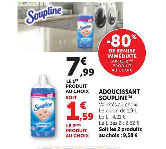 -80% DE REMISE IMMÉDIATE SUR LE 2ÈME PRODUIT AU CHOIX
