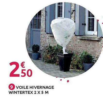 9 VOILE HIVERNAGE WINTERTEX 2 X 5 M