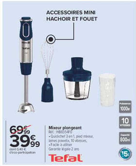 ACCESSOIRES MINI HACHOIR ET FOUET