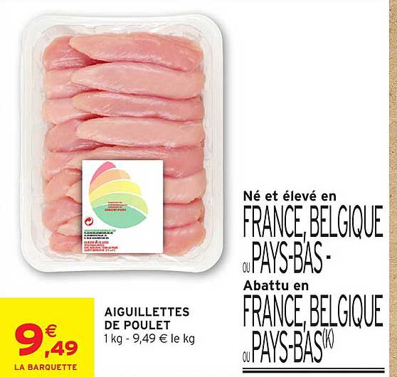 AIGUILLETTES DE POULET