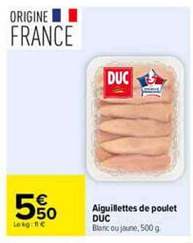 Aiguillettes de poulet DUC