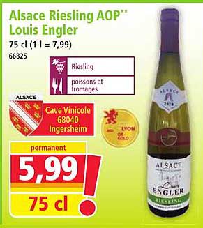 Alsace Riesling AOP** Louis Engler