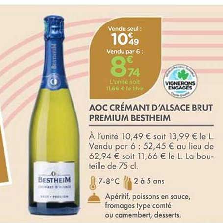 AOC CRÉMANT D'ALSACE BRUT PREMIUM BESTHEIM