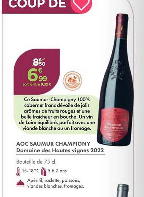 AOC SAUMUR CHAMPIGNY Domaine des Hautes Vignes 2022
