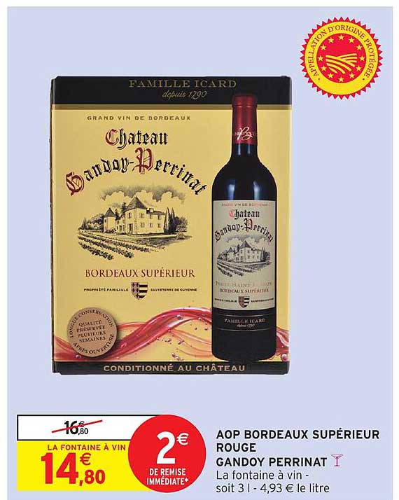 AOP BORDEAUX SUPÉRIEUR ROUGE GANDOY PERRINAT