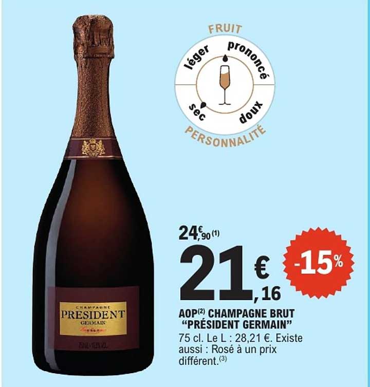AOP CHAMPAGNE BRUT "PRÉSIDENT GERMAIN"