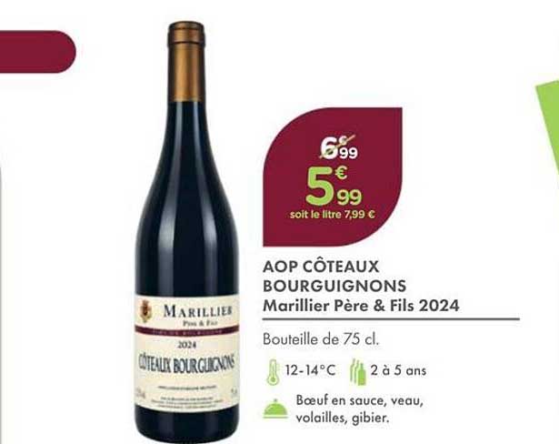 AOP CÔTEAUX BOURGUIGNONS Marillier Père & Fils 2024