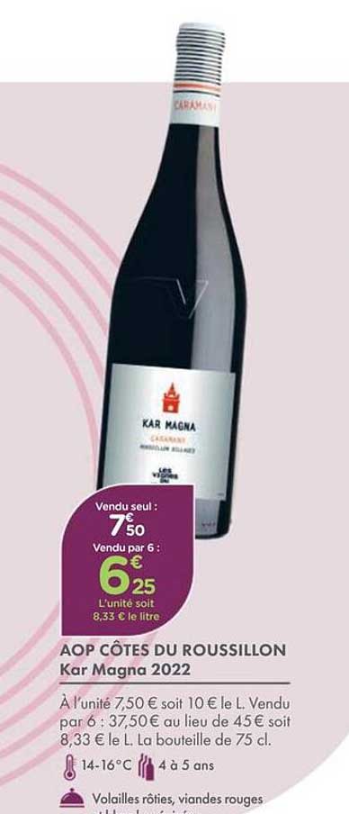 AOP CÔTES DU ROUSSILLON Kar Magna 2022