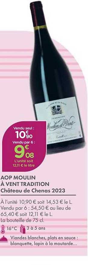AOP MOULIN À VENT TRADITION Château de Chenas 2023