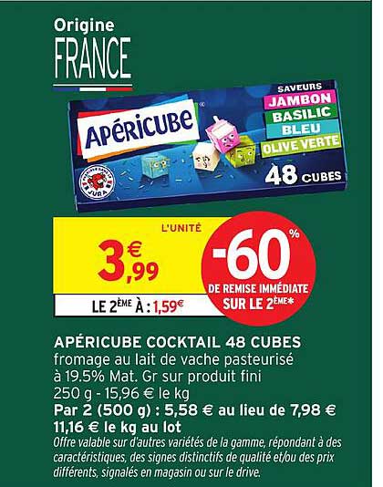 APÉRICUBE COCKTAIL 48 CUBES