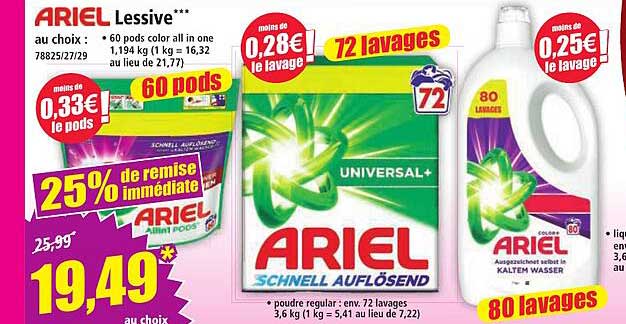 ARIEL Lessive***