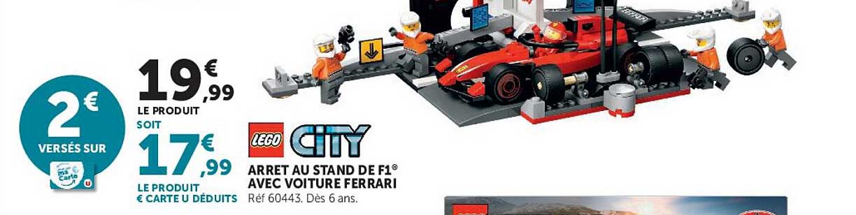 ARRET AU STAND DE F1® AVEC VOITURE FERRARI