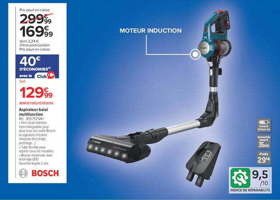 Aspirateur balai multifonction